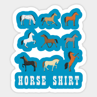 Horse Shirt Sticker